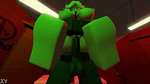 Blonde Snowbunny Gets Railed by Big Black Cock in Roblox