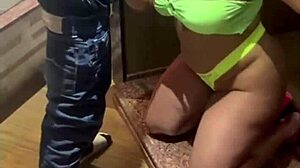 wife seduces skinny guy with big cock in homemade scene