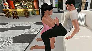 kim's friend caught in sneaky lap dance