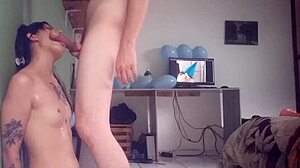 Pinning my bitch against the wall and fucking her throat hard