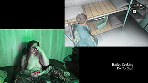 Naked fat brunette bbw with big tits plays game at lake house part 3