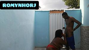 Cheio De Tesão Fudendo No Quintal Na Pele