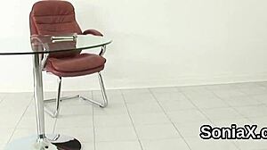 British MILF Sonia unveils giant boobs