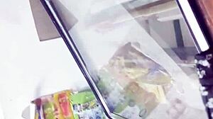 I spied on her upskirt in the store