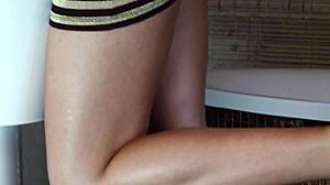 Cute Blonde's Footjob Turns into Deep Sink Fucking