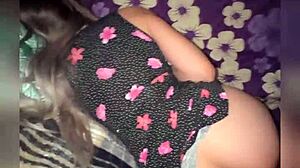 Latina Nerd Babe Sneaked Into Room for First-Time Action