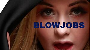 gloryhole teen student eagerly sucks cock in uniform