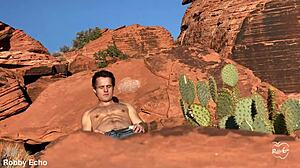 Outdoor Anal Play with Intense Masturbation Session