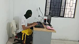 horny neighbor shows her fat ass