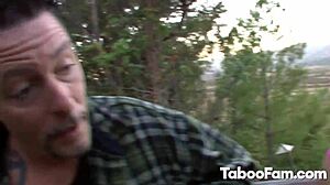 Stepdad Shows Petite Teen Brunette How To Engage In Group Activities