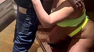 wife seduces skinny guy with big cock in homemade scene