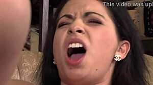 Brunette Milf Whore Sucks and Fucks a Huge Cock Hard