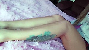 jerk off instruction from this brunette skinny babe with big tits