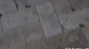 Punishing hot blonde neighbor for sneaking into pool