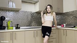 Stepsisters Get Rough Anal in Kitchen