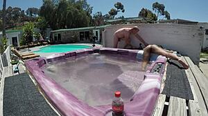 dayanara naked in hot tub