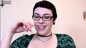 Dinner Party Retainer Bitch Gives Jerk Off Instructions in Close-Up POV