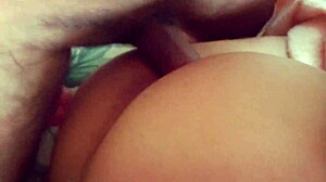 homemade ma�anero with cute petite mexican girlfriend in bedroom