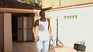 A busty hot charley chase takes a big massive black cock