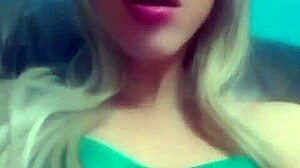 Realfemboi shines in bold crossdressing amateur display