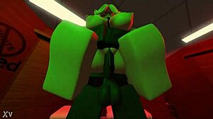 Blonde Snowbunny Gets Railed by Big Black Cock in Roblox