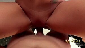 German blonde Samyfox turns photoshoot into hardcore blowjob and fucking daily.