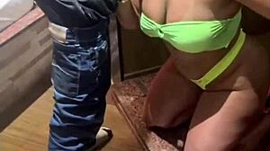 wife seduces skinny guy with big cock in homemade scene