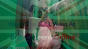 gloryhole teen student eagerly sucks cock in uniform