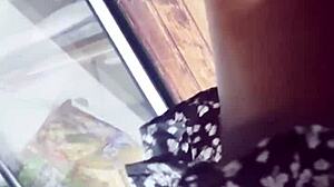 I spied on her upskirt in the store