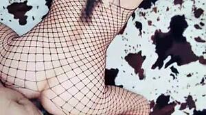 slender wealthy housewife seduces 25 year old lover in homemade anal session