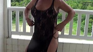 visited friend for fitness flashing naked fun