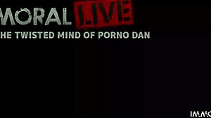 Muscular Brunette Bodybuilder with Big Tits Talks Dirty.