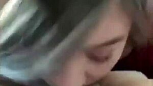 petite teen babe licks friend's pussy in amateur couple sex