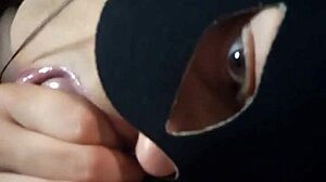 Hot Brunette Gets Cumshot on Her Big Ass Secretly.