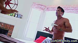 Ebony stepdaughter bent over for doggystyle pussyfucking