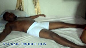 Spirit wife roleplay with curvy black cosplayer