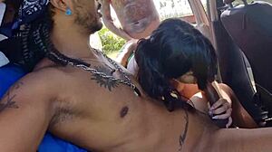 young latinas hook up in public daylight threesome 😜