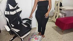 At Home, Latina Whore Sucks Step-Nephew’s Cock While Husband’s Away