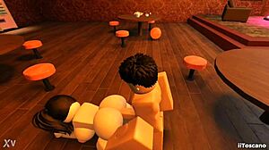 fucking a slut with monster cock in the bar pov.