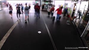 harleen van hynten blows stevenshame on dating pickup. blonde with fake tits rocks hotel reality!