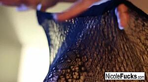 Hot Nicole's Big Tits Bounce As She Rubs Her Pussy To Orgasm After Teasing Blowjob!