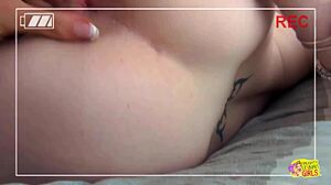 Using a big vibrator during lesbian sex makes both girls totally aroused and highly orgasmic