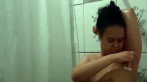 taking a nice shower and relaxing