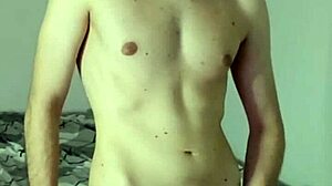 Smartphone Clip of Solo Masturbation with Intense Cum on Webcam in Bedroom