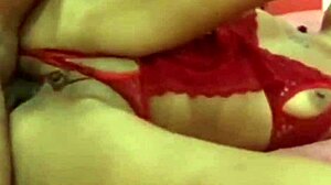 teen in lingerie gets anal threesome