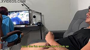 risky handjob, will she notice? 😏 english subs