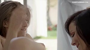 Horny 18-19 Year Old Lesbians Caught Fucking in Wet Panties, Licking Pussy and Tits to Orgasm