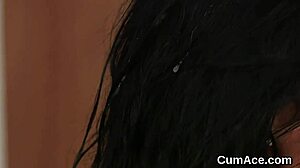 Nasty Hottie Swallows Cum Load