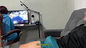 risky handjob, will she notice? 😏 english subs