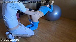 fucked my yoga gf on a big ball 😏